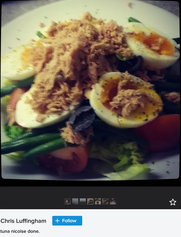 Chris Luffingham Tuna Nicoise