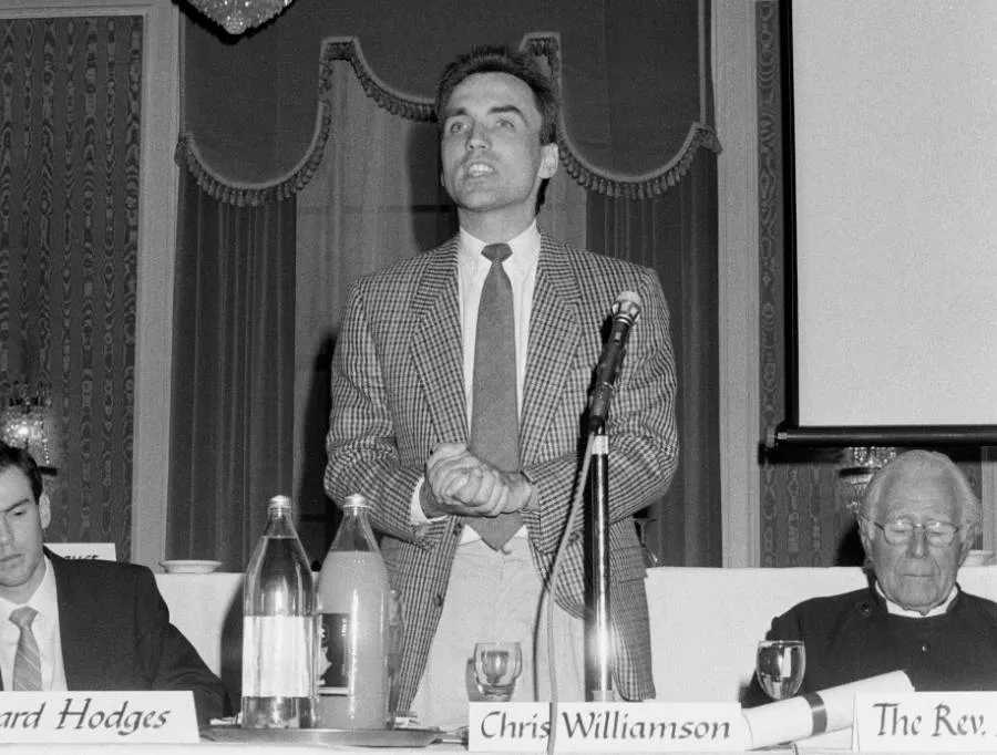 Chris Williamson at the League Against Cruel Sports 1987 AGM
